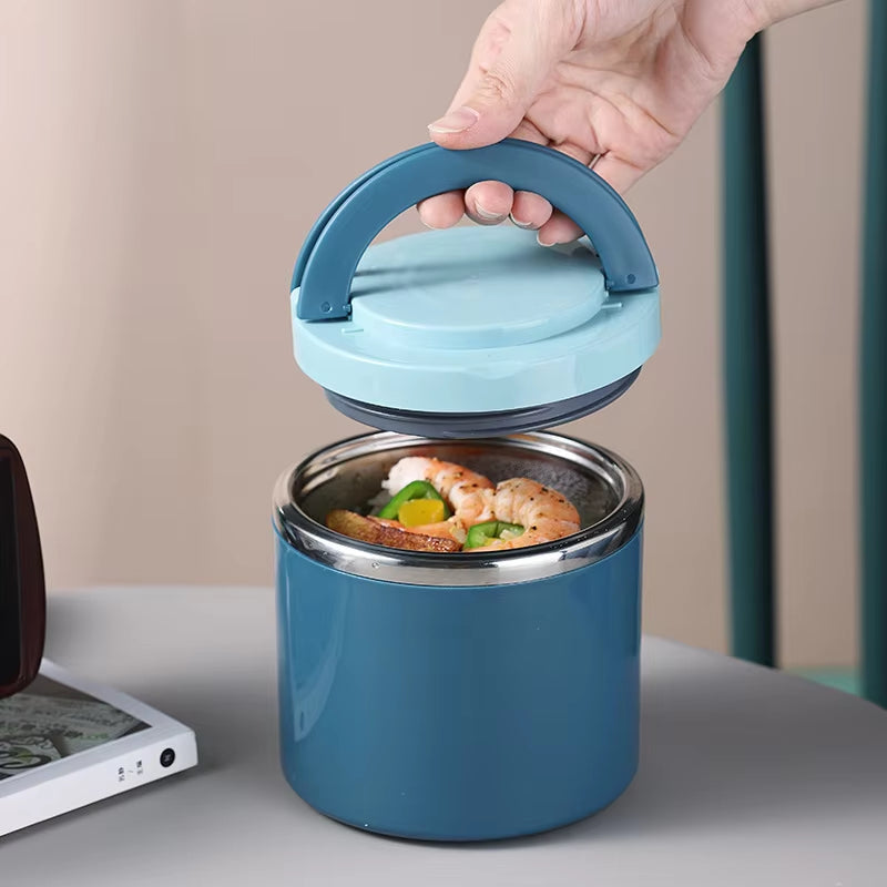 Doppelwandiger Thermobecher aus Edelstahl für Speisen, auslaufsicher, hält Mahlzeiten warm, 630 ml oder 1000 ml