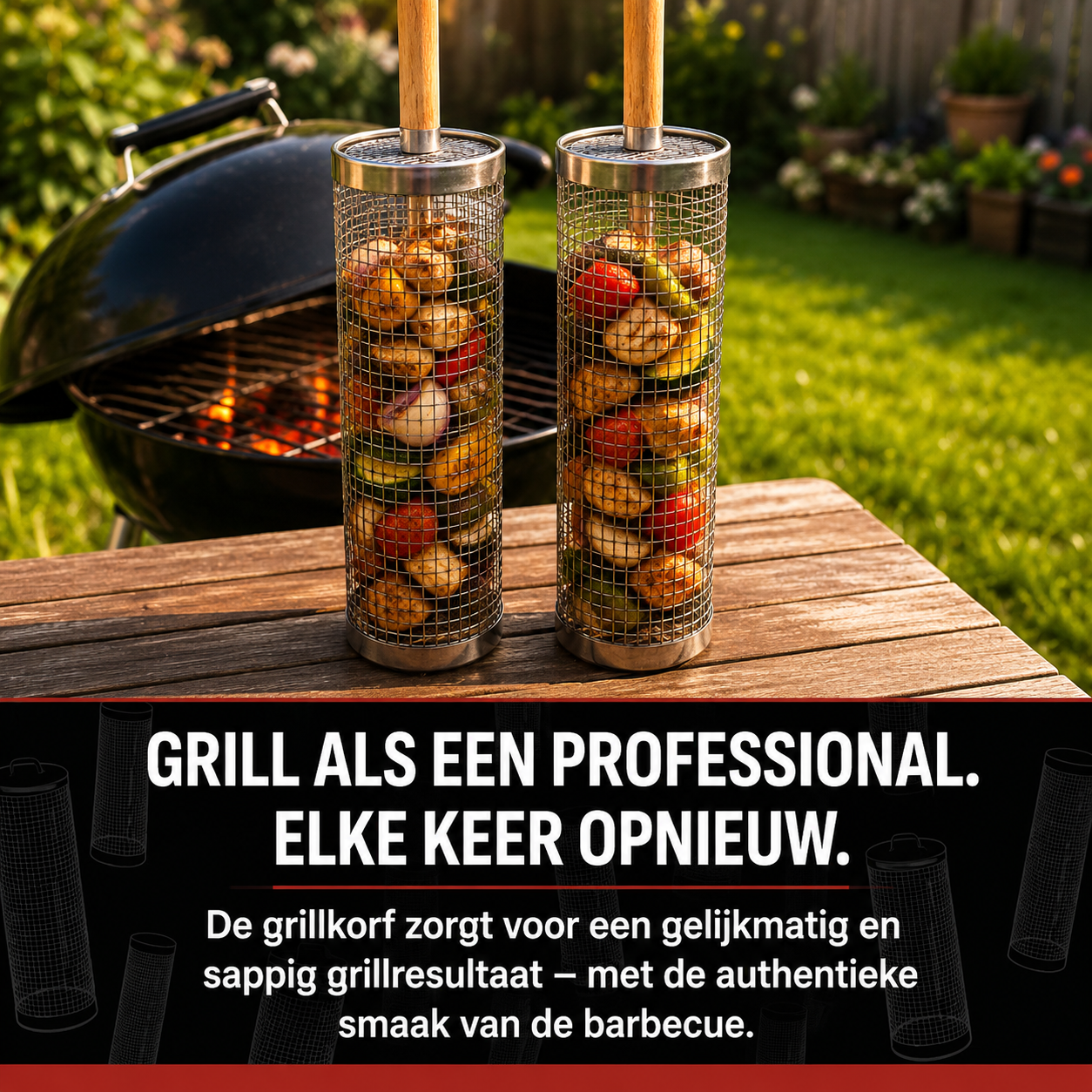 Drehbarer Grillkorb