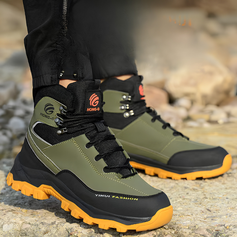 Durchtrittsichere, rutschfeste Sicherheitsstiefel