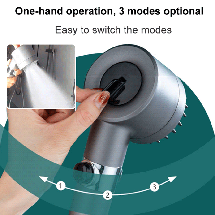 Duschkopf – PowerSpray – Erhöhter Druck – Spa-Erlebnis