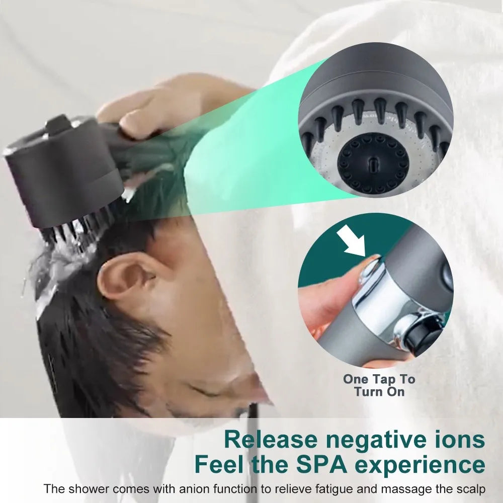 Duschkopf – PowerSpray – Erhöhter Druck – Spa-Erlebnis