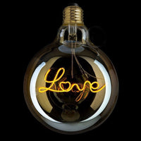 E27-LED-Glühbirne Love
