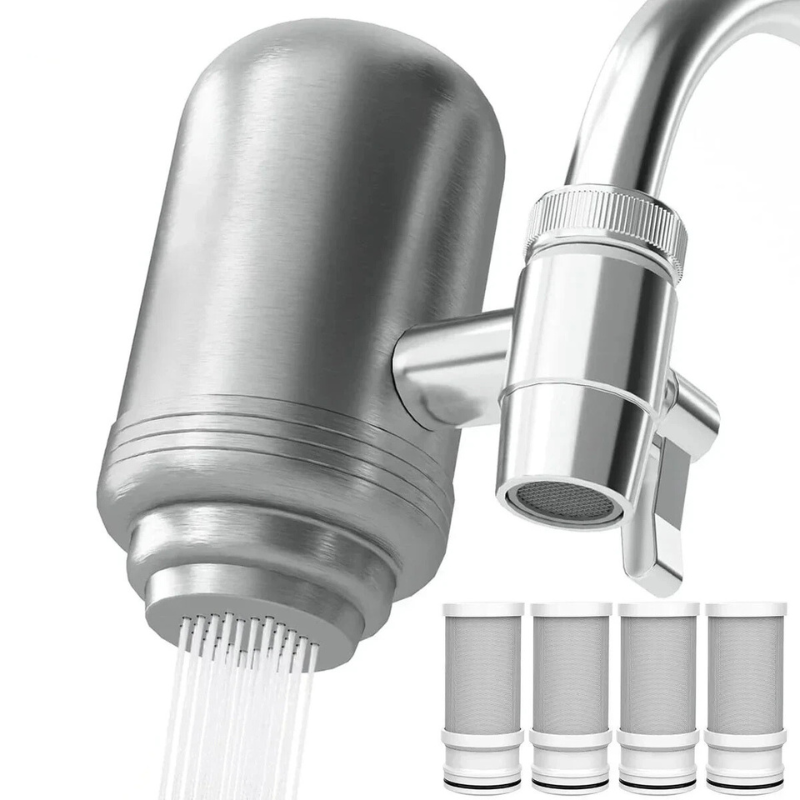 Edelstahl-Wasserfilter NSF mit 5-stufiger Filtration für sauberes Trinkwasser