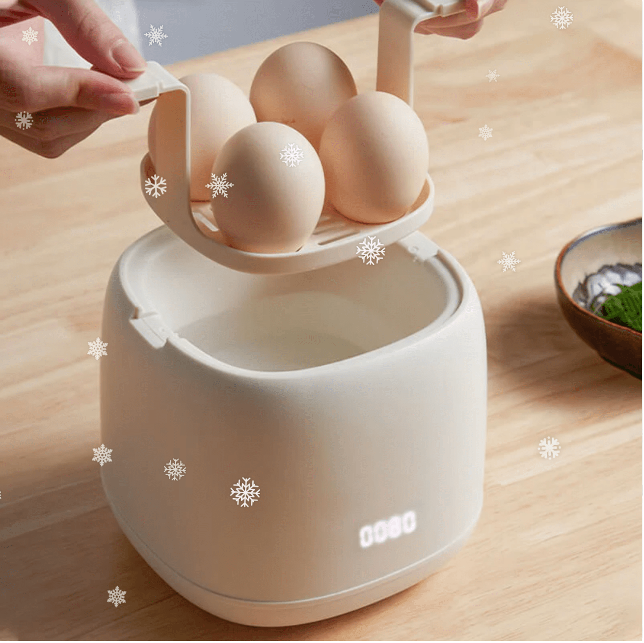 Eierkocher mit sechs Programmen – schnelles und präzises Kochen – perfekt für den täglichen Gebrauch