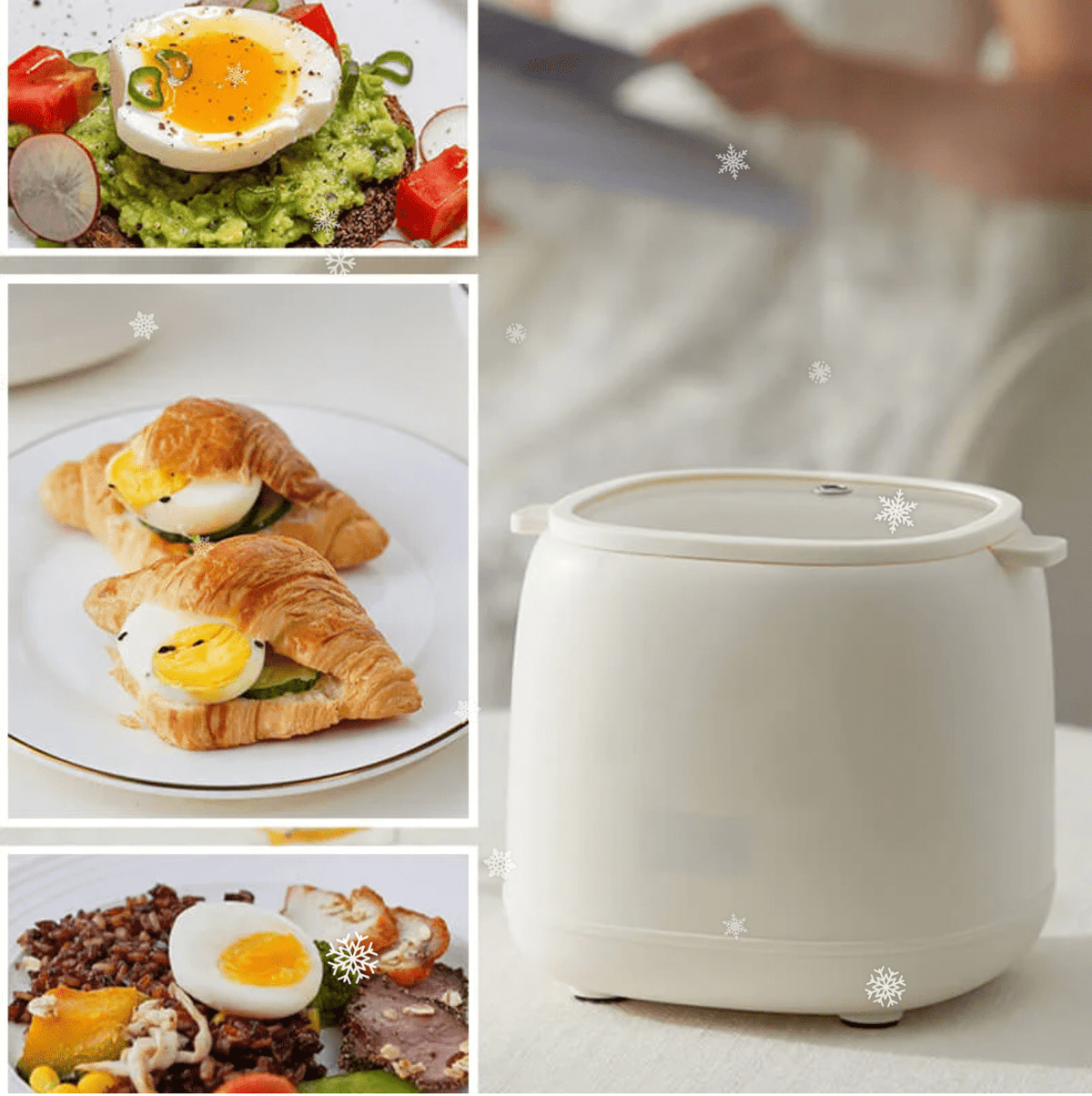 Eierkocher mit sechs Programmen – schnelles und präzises Kochen – perfekt für den täglichen Gebrauch