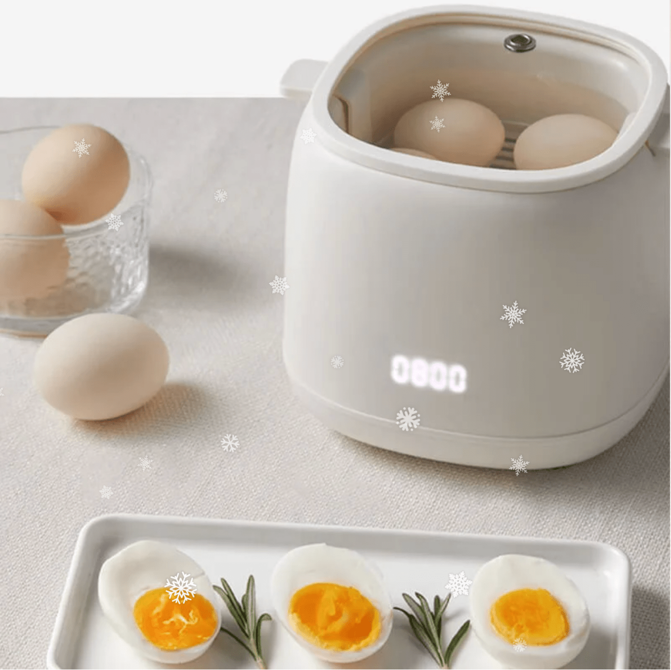 Eierkocher mit sechs Programmen – schnelles und präzises Kochen – perfekt für den täglichen Gebrauch