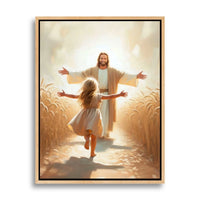 „Ein Sprung des Glaubens“ – Christliche Leinwand-Wanddekoration