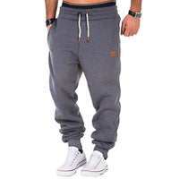Einfarbige Herren-Jogginghose mit Kordelzug und elastischem Bund