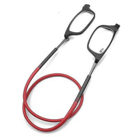 Einstellbare Lesebrille mit magnetischem Nackenband