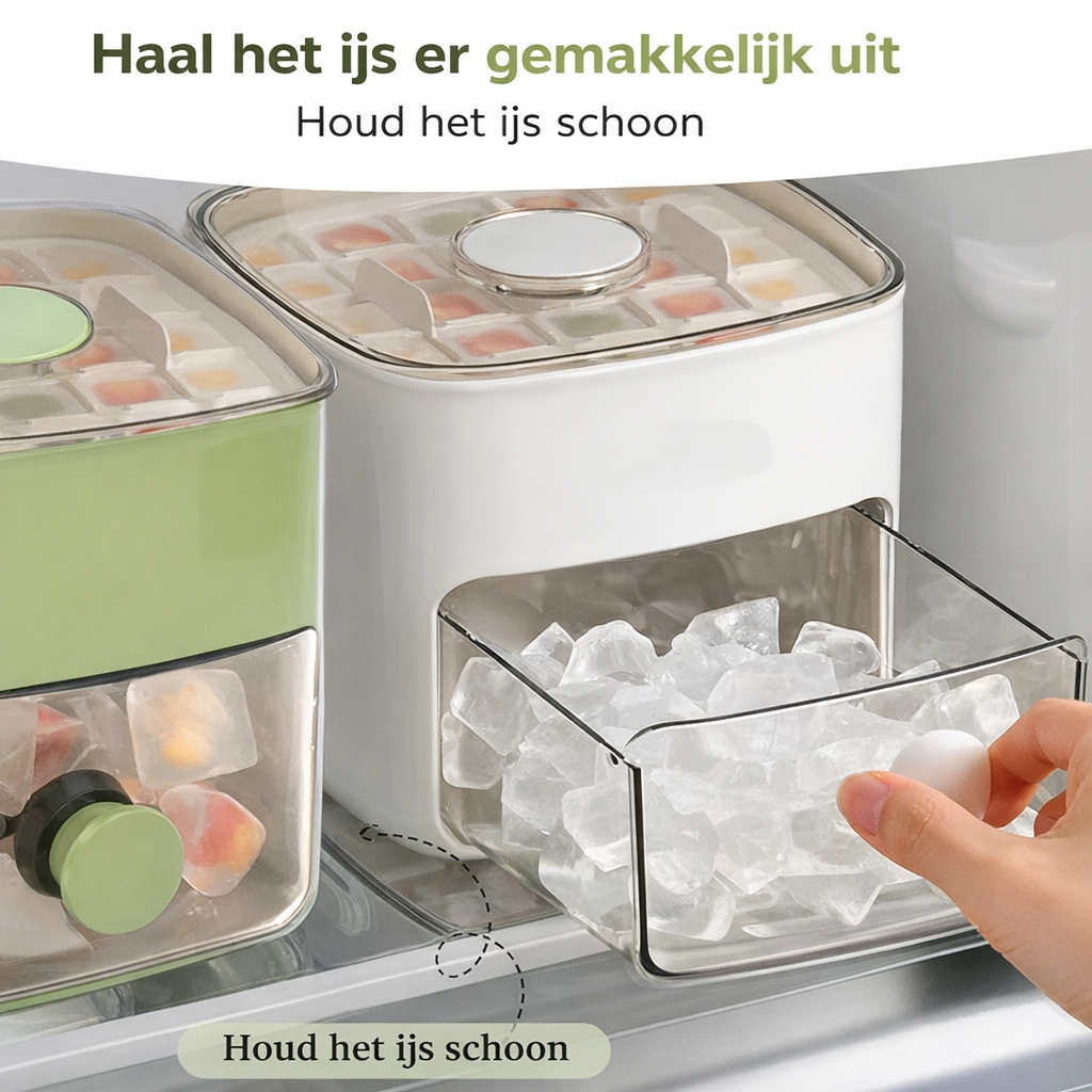 Eiswürfelbereiter mit Behälter
