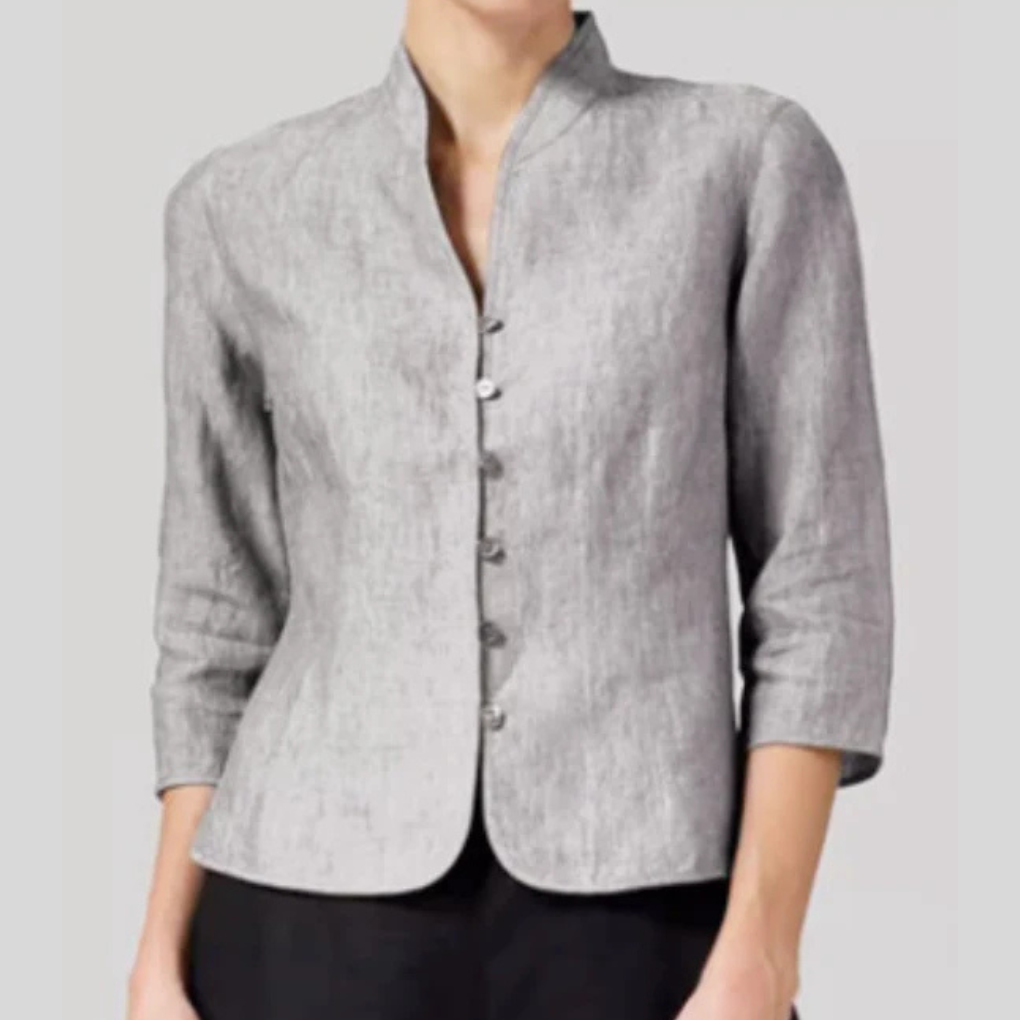 Elegante Damenbluse mit Stehkragen