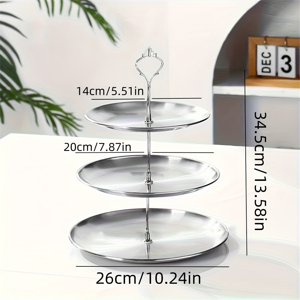 Elegante dreistöckige Etagere für Partys