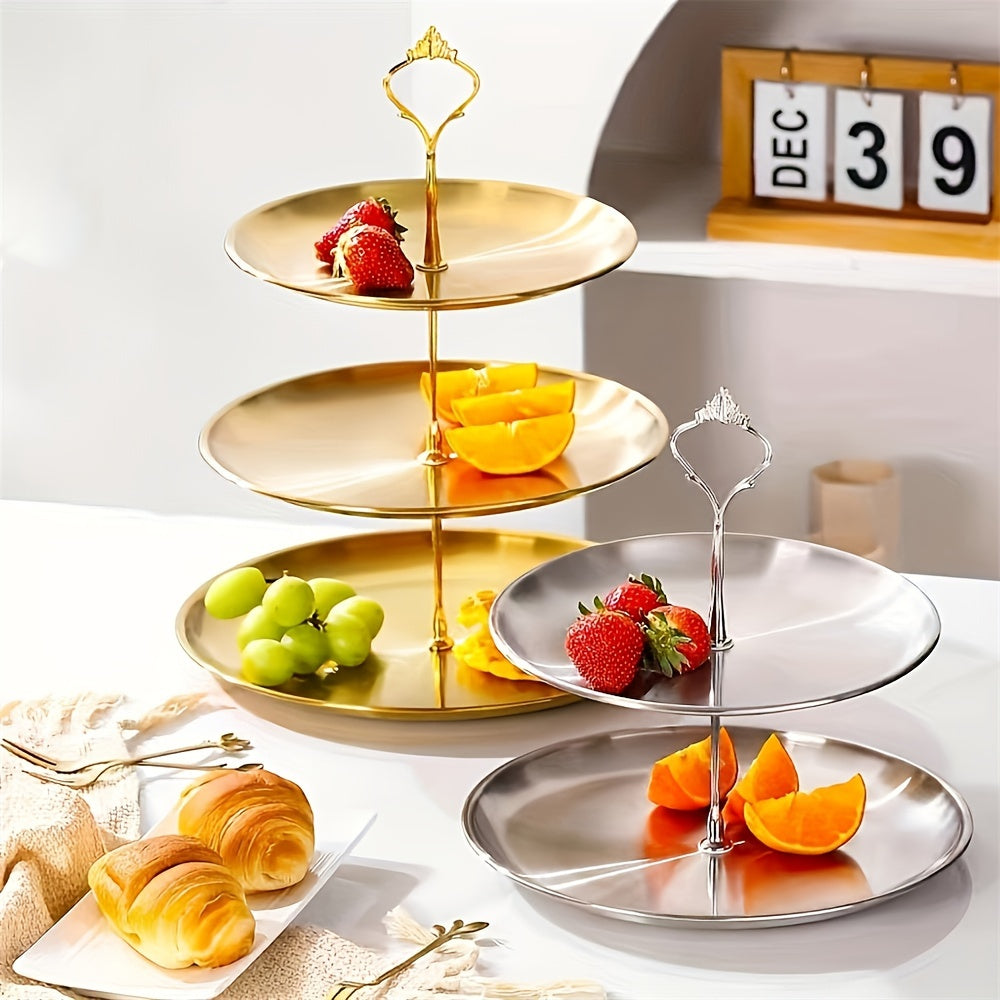 Elegante dreistöckige Etagere für Partys