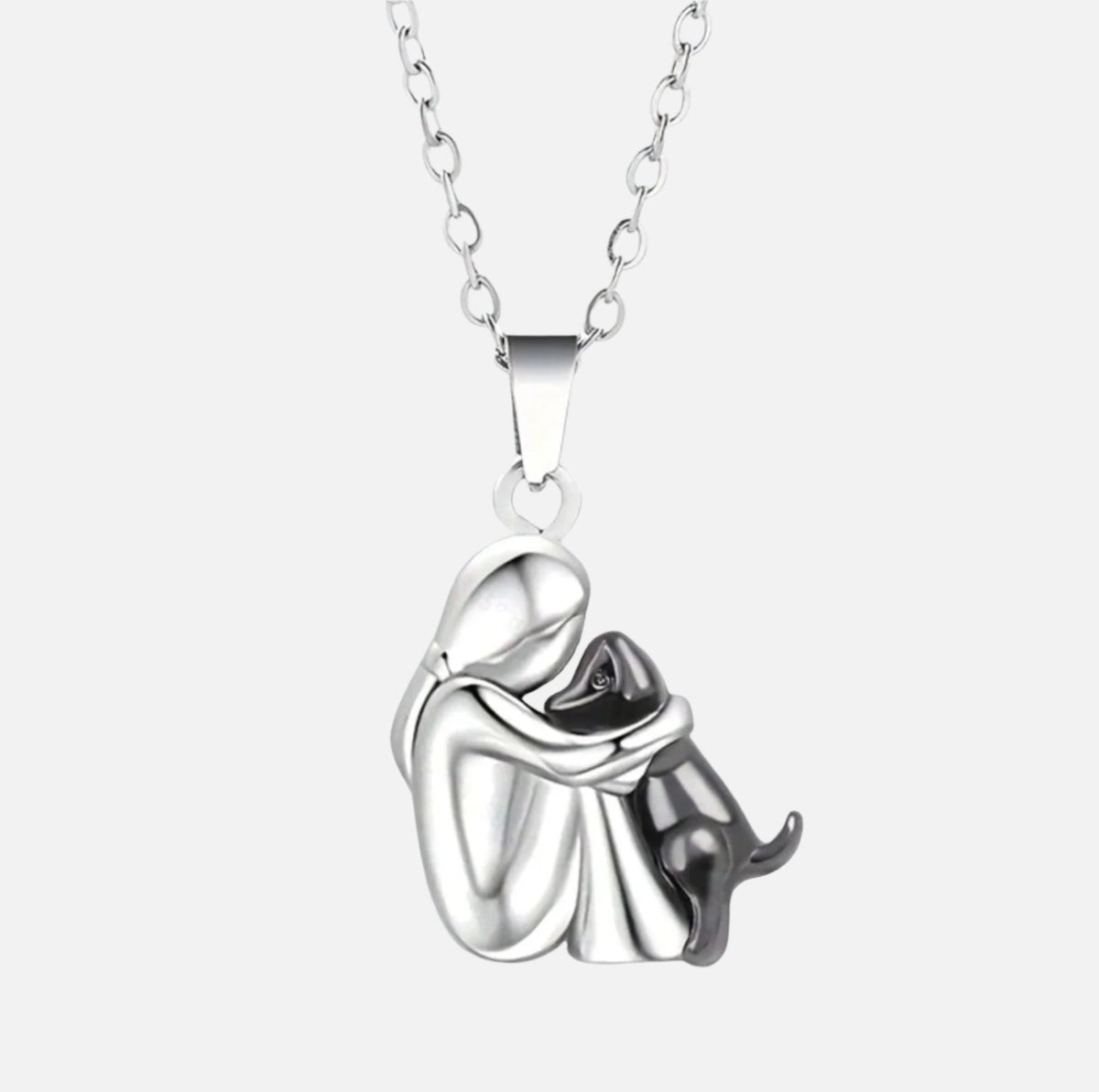 Elegante Halskette mit Umarmungs-Anhänger – stilvoller Schmuck