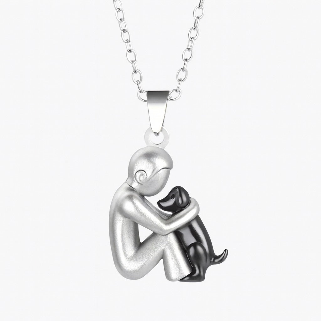 Elegante Halskette mit Umarmungs-Anhänger – stilvoller Schmuck