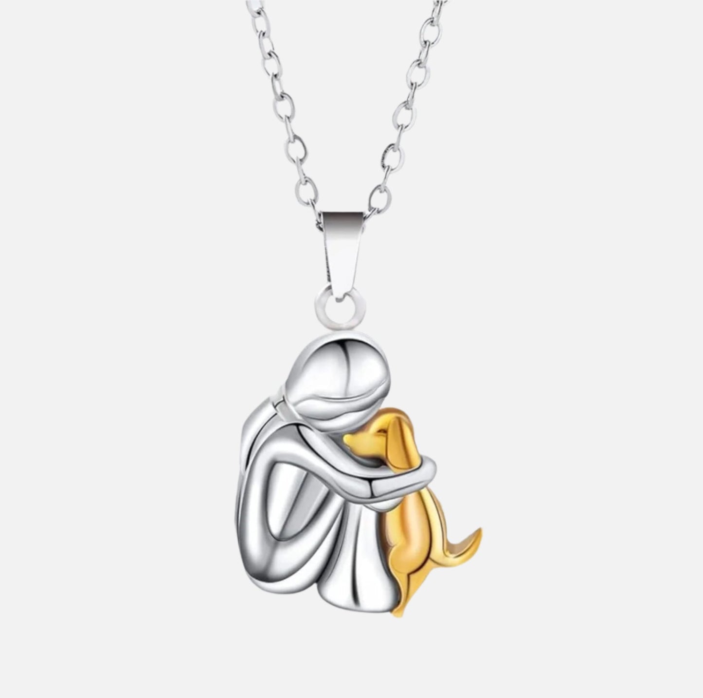 Elegante Halskette mit Umarmungs-Anhänger – stilvoller Schmuck