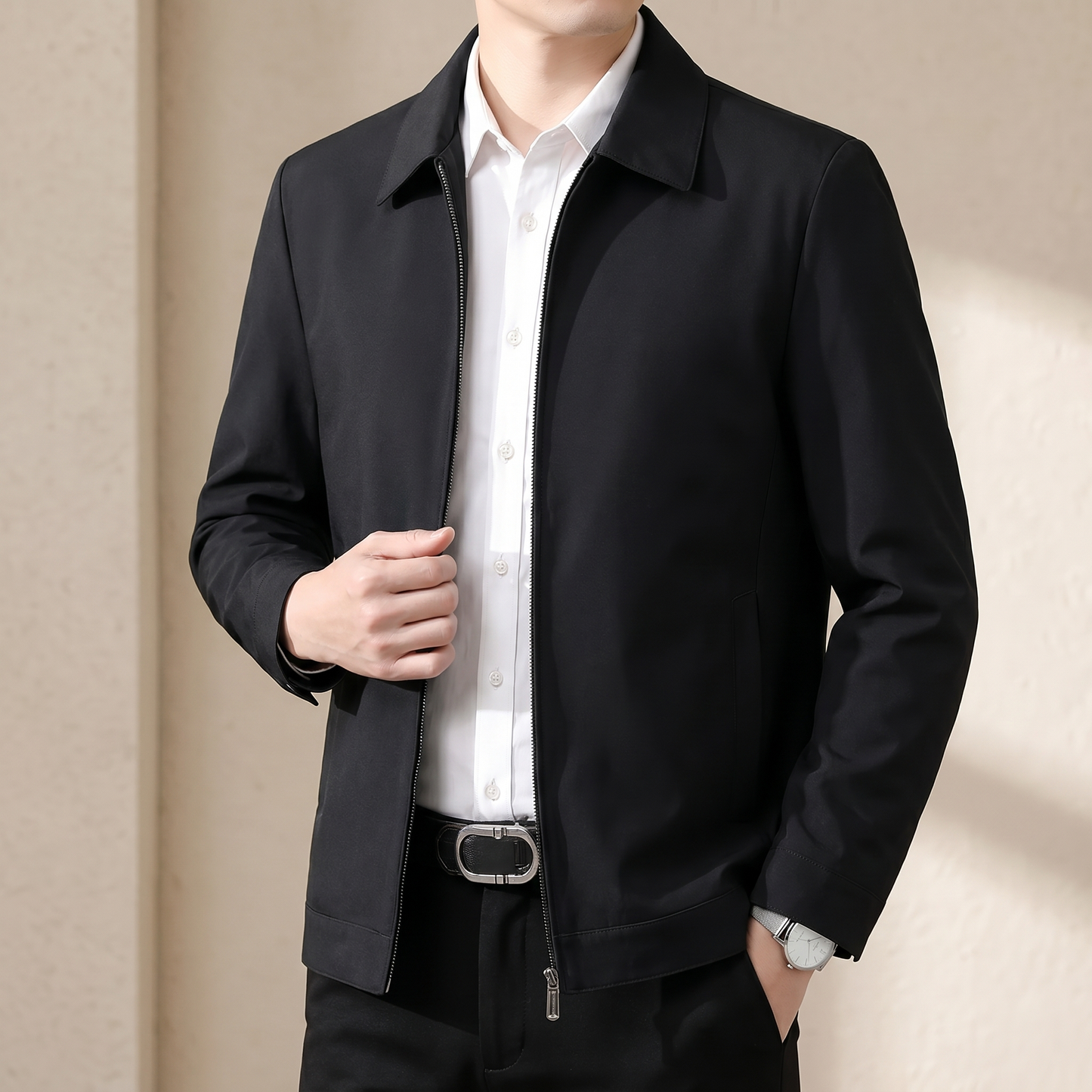 Elegante Herren-Wollmischjacke | Smart-Casual-Business-Oberbekleidung
