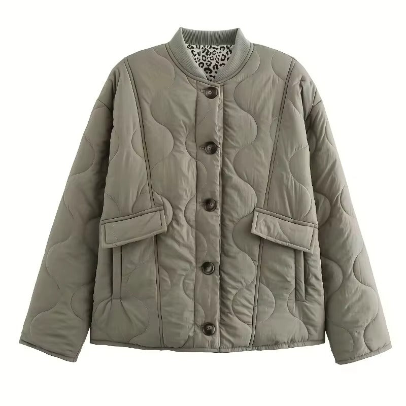 Elegante Jacke mit Leopardenfutter - Schick & Modern