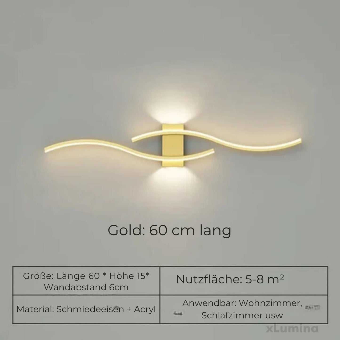 Elegante lineare Wandleuchte für moderne Innenräume, dezente Akzentbeleuchtung zur Wandmontage