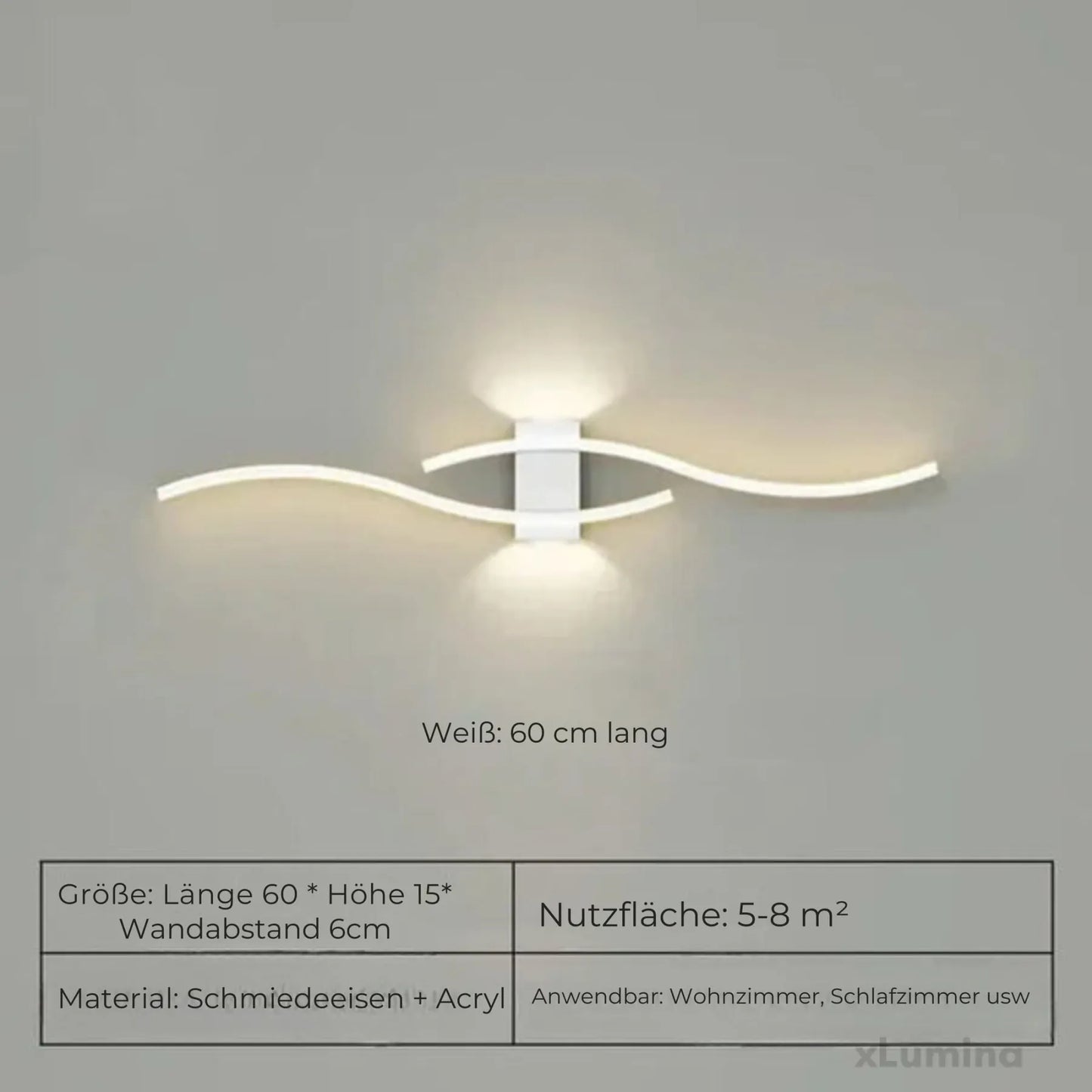 Elegante lineare Wandleuchte für moderne Innenräume, dezente Akzentbeleuchtung zur Wandmontage