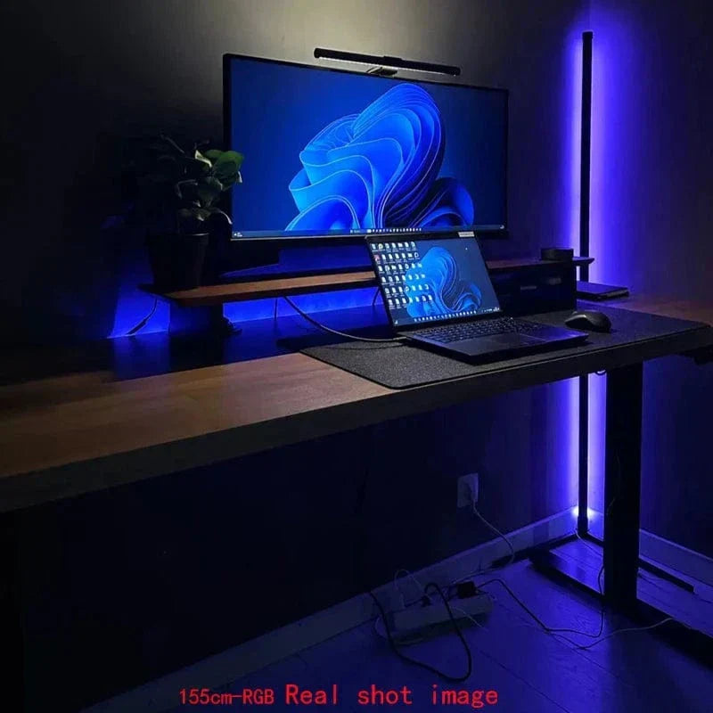 Elegante RGB-Ecklampe mit Fernbedienung – Moderne Beleuchtung