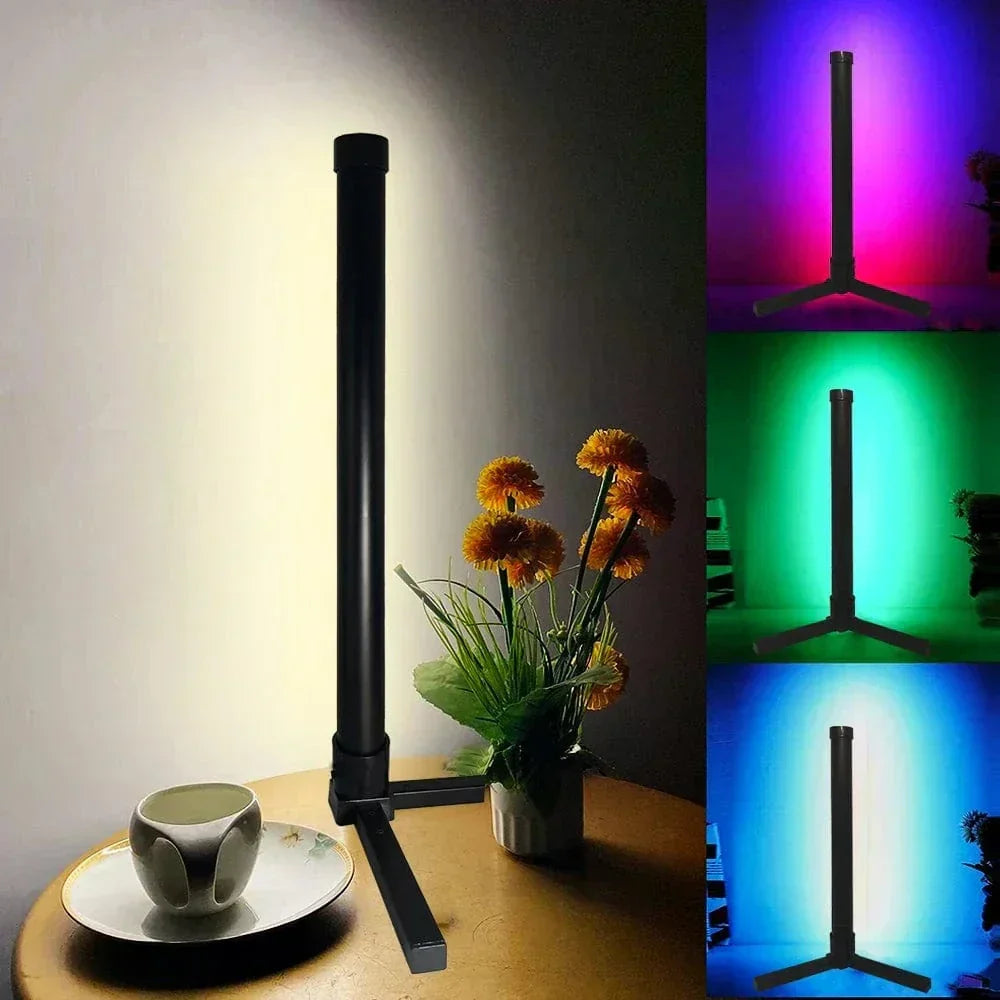 Elegante RGB-Ecklampe mit Fernbedienung – Moderne Beleuchtung