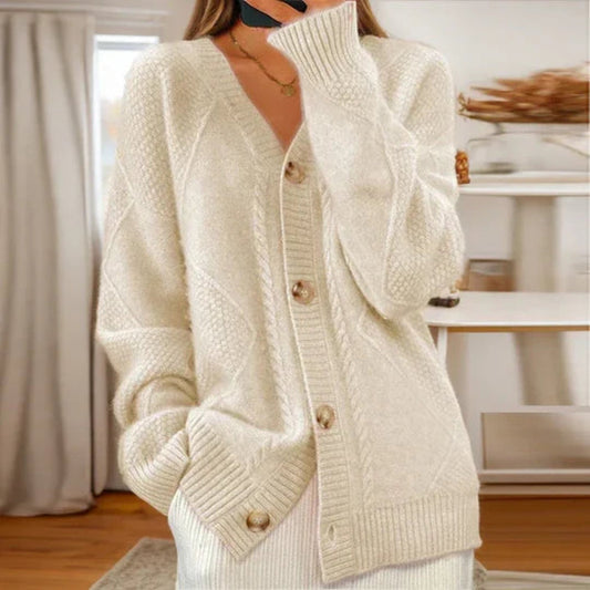 Elegante Strickjacke aus Baumwolle für Damen