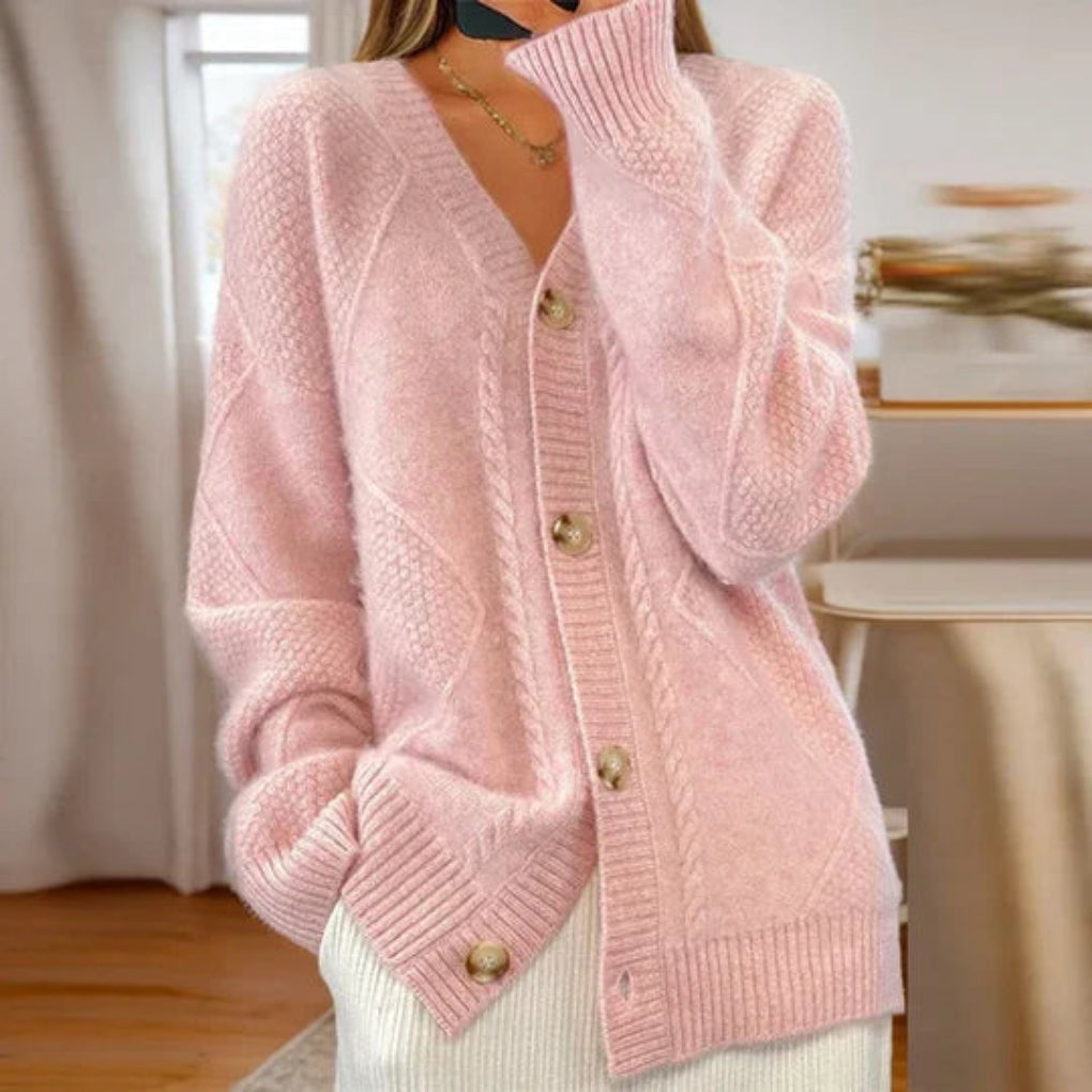 Elegante Strickjacke aus Baumwolle für Damen