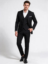 Eleganter 3-teiliger Herrenanzug – Sakko, Weste & Hose