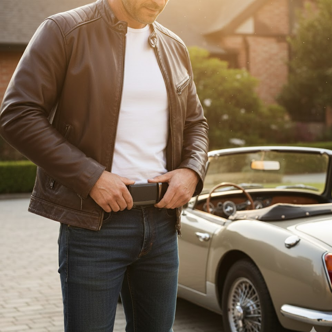 Eleganter Herrengürtel mit Automatikschnalle