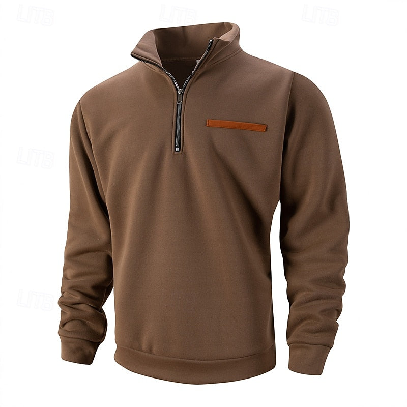 Eleganter Quarter-Zip-Pullover