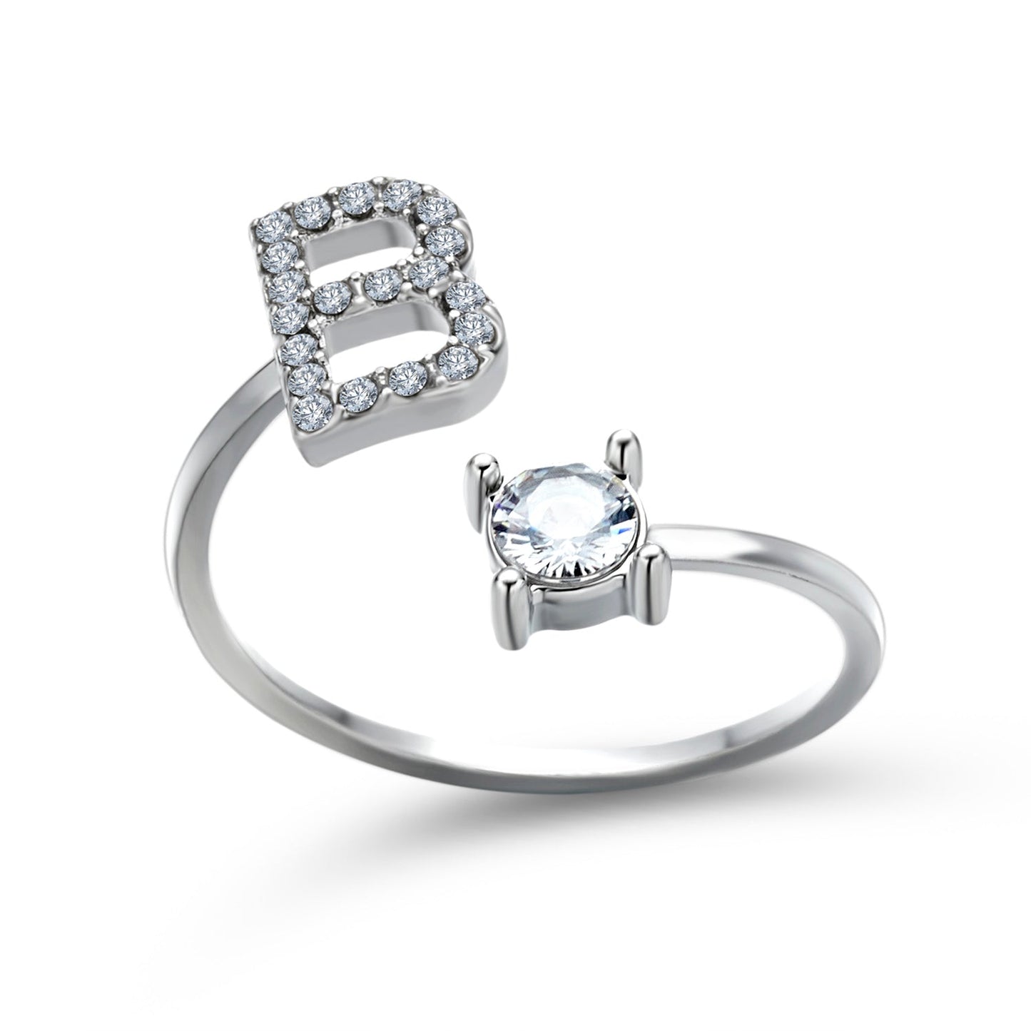 Eleganter Ring mit Initialen, um Erinnerungen lebendig zu halten