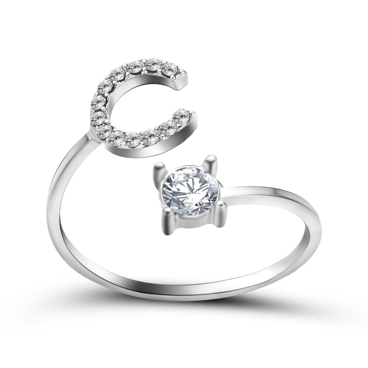Eleganter Ring mit Initialen, um Erinnerungen lebendig zu halten