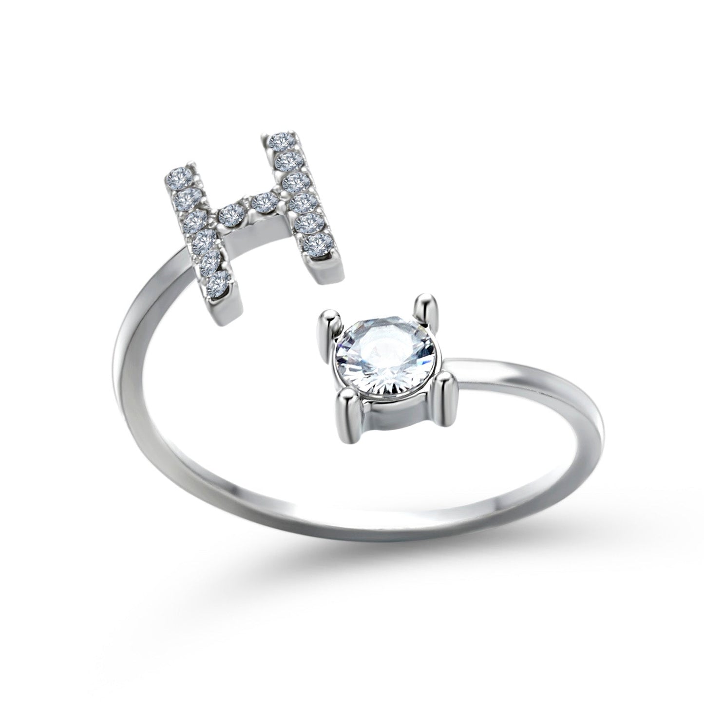 Eleganter Ring mit Initialen, um Erinnerungen lebendig zu halten