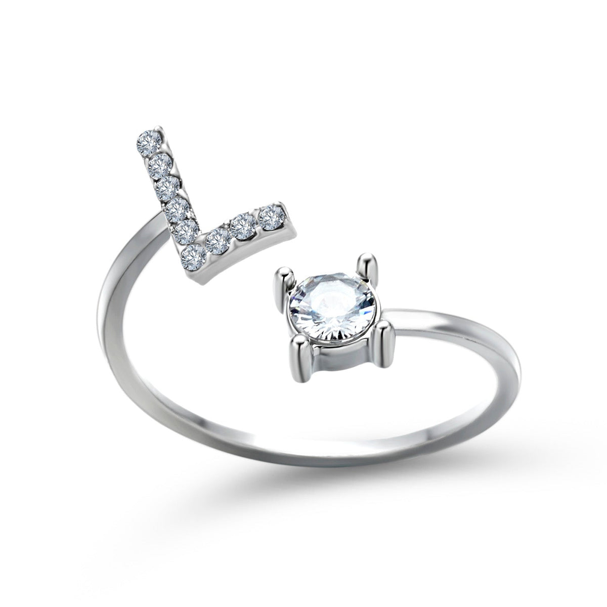 Eleganter Ring mit Initialen, um Erinnerungen lebendig zu halten