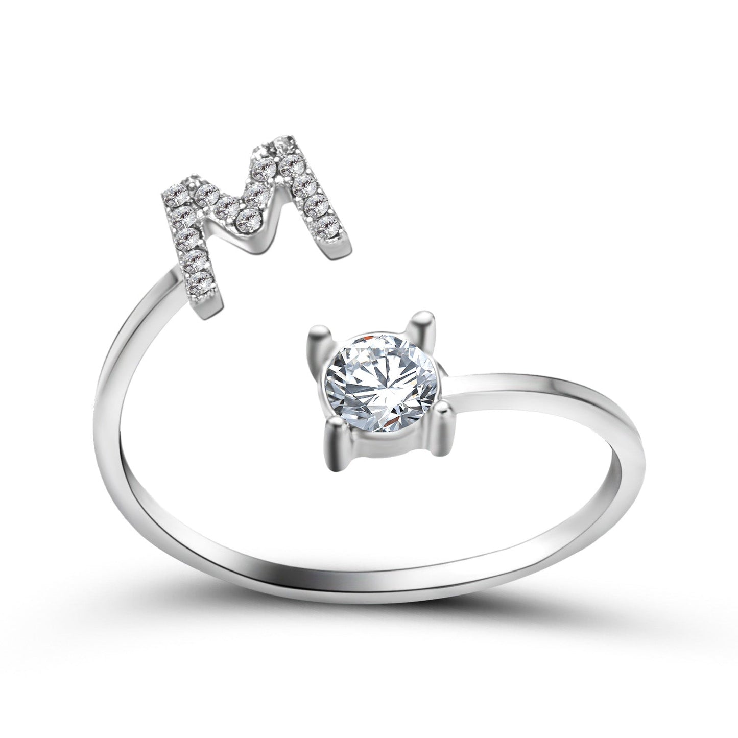 Eleganter Ring mit Initialen, um Erinnerungen lebendig zu halten