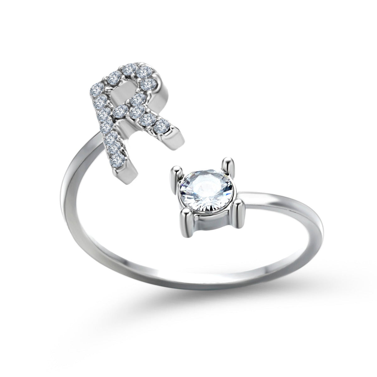 Eleganter Ring mit Initialen, um Erinnerungen lebendig zu halten