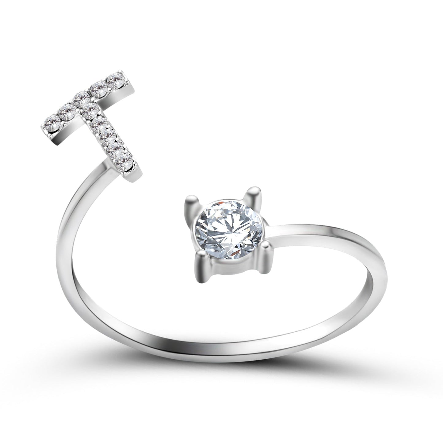 Eleganter Ring mit Initialen, um Erinnerungen lebendig zu halten