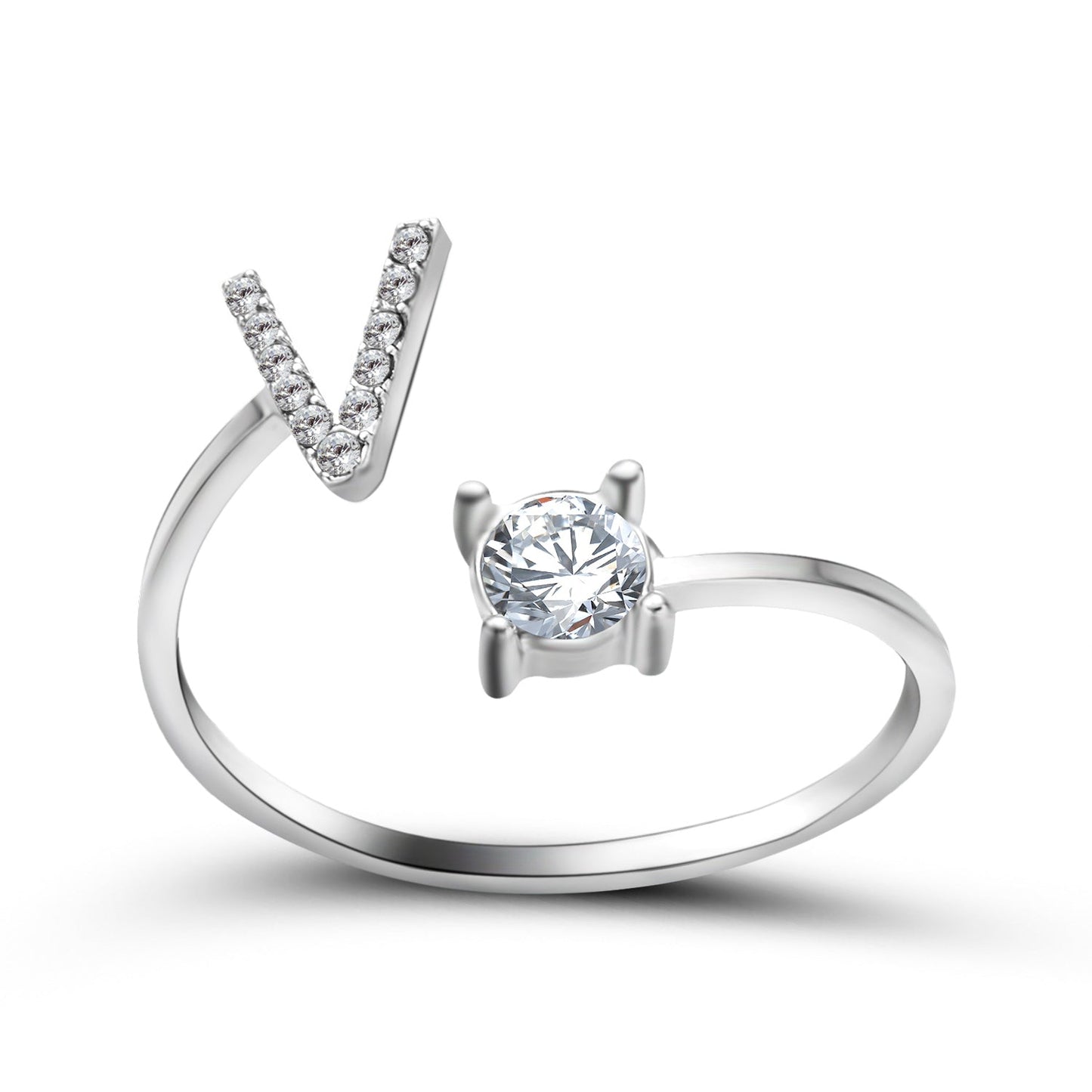 Eleganter Ring mit Initialen, um Erinnerungen lebendig zu halten