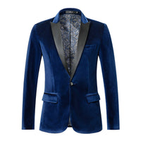 Eleganter Samtblazer für Herren mit luxuriösen Details