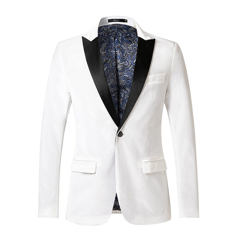 Eleganter Samtblazer für Herren mit luxuriösen Details
