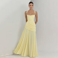Elegantes, einfarbiges Figurbetontes Kleid für Damen