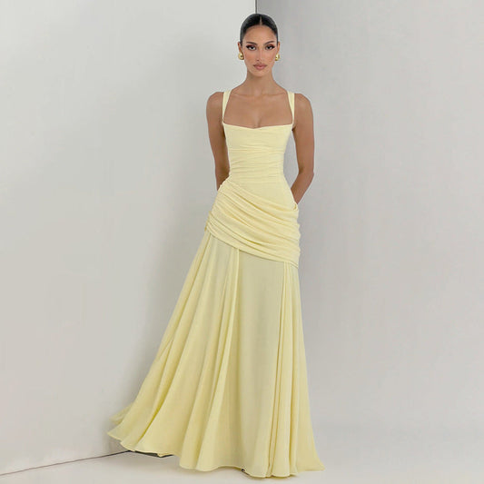 Elegantes, einfarbiges Figurbetontes Kleid für Damen