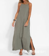 Elegantes Kleid mit Schlitzen