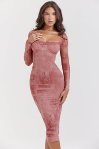 Elegantes rosa Kleid für Damen