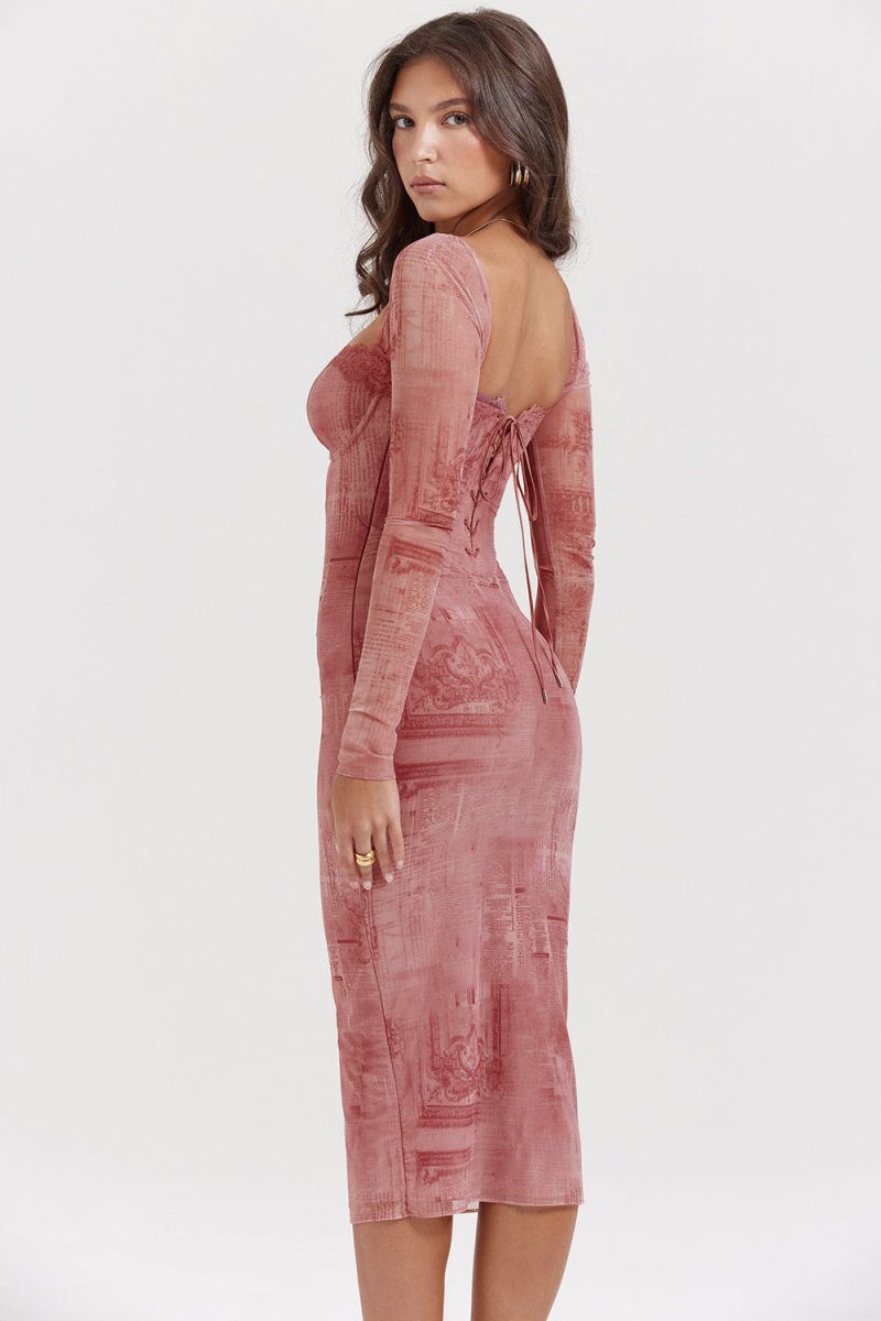 Elegantes rosa Kleid für Damen