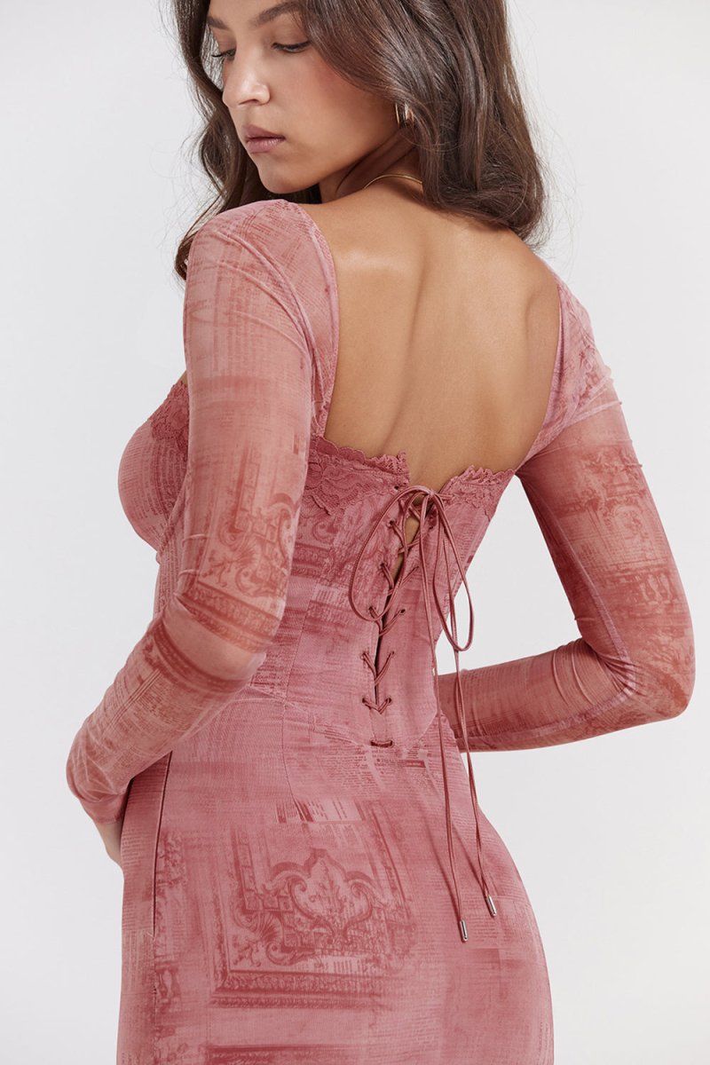 Elegantes rosa Kleid für Damen