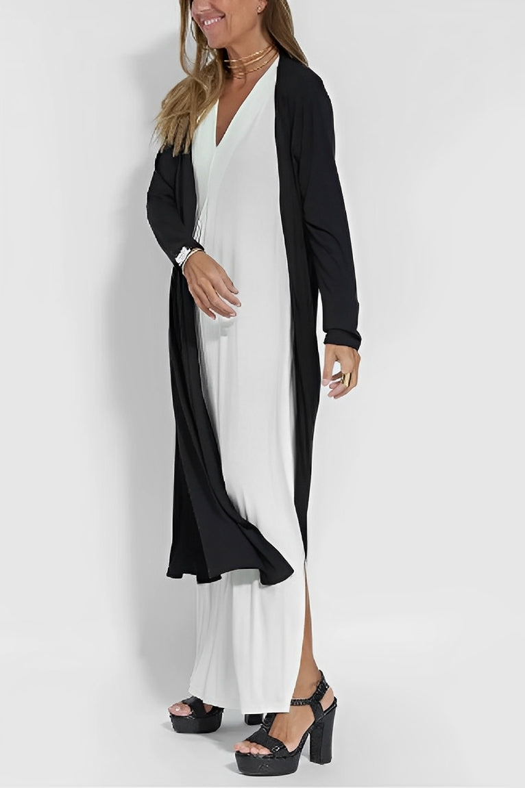 Elegantes Sommer-Maxikleid mit V-Ausschnitt