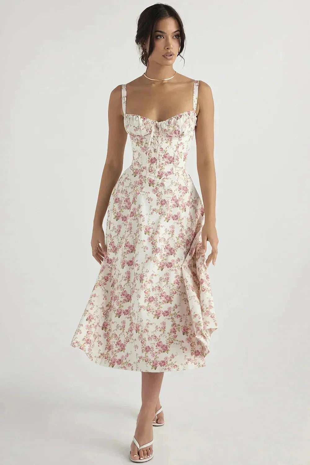 Elegantes Sommerkleid mit Blumenprint
