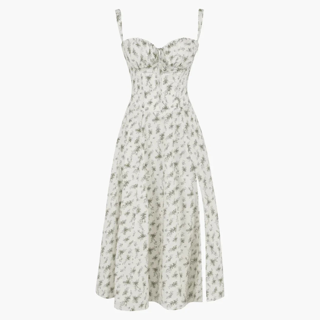 Elegantes und luftiges Schulterfreies Kleid mit Blumenmuster für Damen